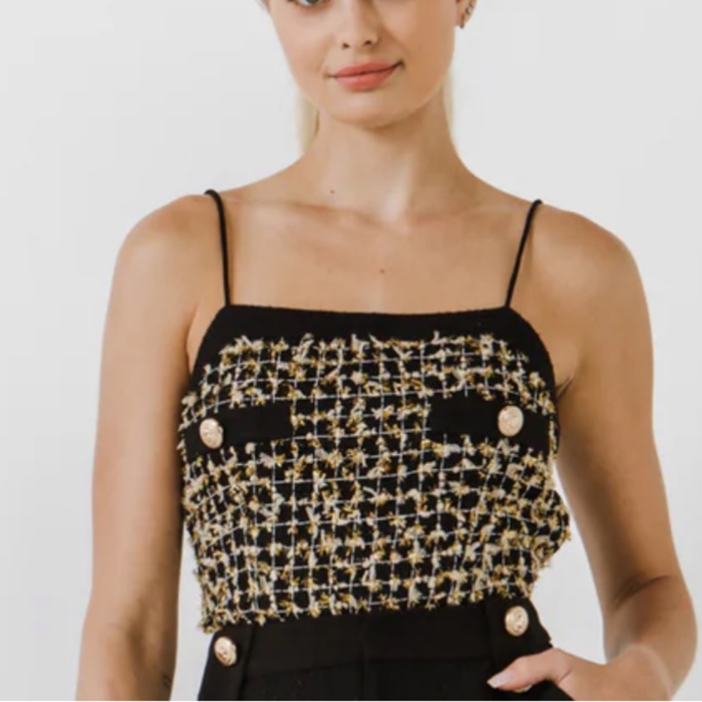 Endless Rose Tweed Top